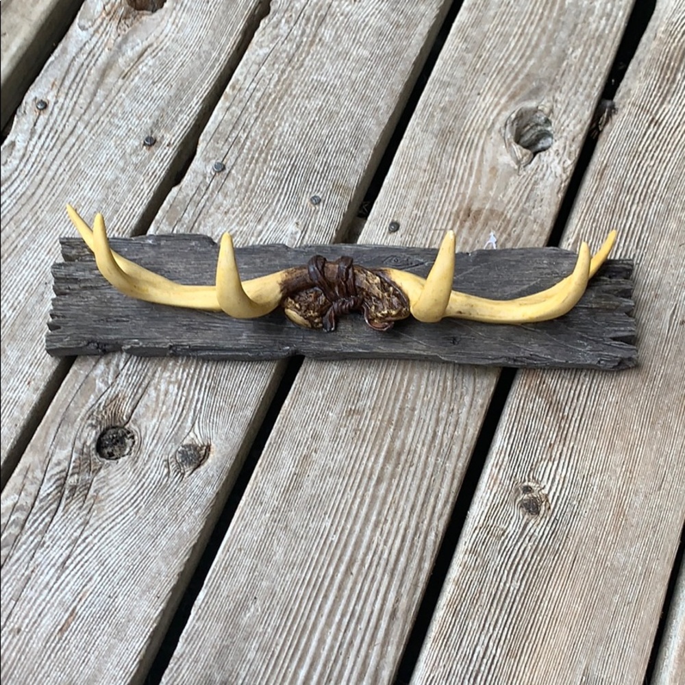 Faux antler  farm cabin hunting wall hanger